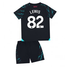 Manchester City Rico Lewis #82 Tredjedraktsett Barn 2023-24 Kortermet (+ korte bukser)